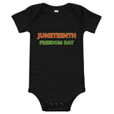 JUNETEETH FREEDOM DAY Baby short sleeve one piece