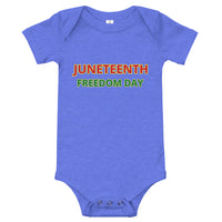 JUNETEETH FREEDOM DAY Baby short sleeve one piece