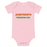 JUNETEETH FREEDOM DAY Baby short sleeve one piece