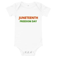 JUNETEETH FREEDOM DAY Baby short sleeve one piece