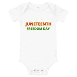 JUNETEETH FREEDOM DAY Baby short sleeve one piece