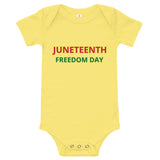 JUNETEETH FREEDOM DAY Baby short sleeve one piece