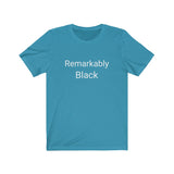 Remarkably Black Unisex Jersey Short Sleeve Tee