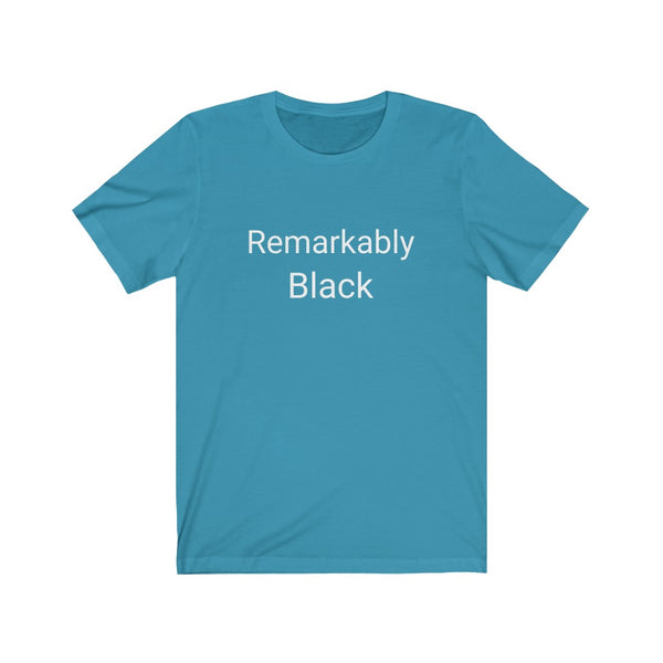 Remarkably Black Unisex Jersey Short Sleeve Tee