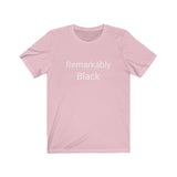 Remarkably Black Unisex Jersey Short Sleeve Tee