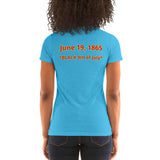 JUNETEENTH FREEDOM DAY Ladies' short sleeve t-shirt