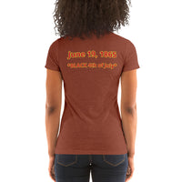 JUNETEENTH FREEDOM DAY Ladies' short sleeve t-shirt