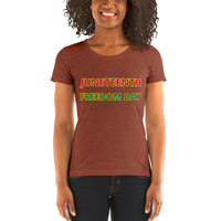 JUNETEENTH FREEDOM DAY Ladies' short sleeve t-shirt