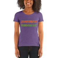 JUNETEENTH FREEDOM DAY Ladies' short sleeve t-shirt