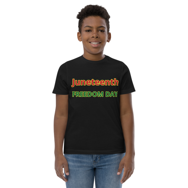 JUNETEENTH FREEDOM DAY Youth jersey t-shirt