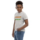 JUNETEENTH FREEDOM DAY Youth jersey t-shirt