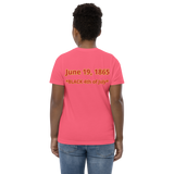 JUNETEENTH FREEDOM DAY Youth jersey t-shirt