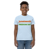 JUNETEENTH FREEDOM DAY Youth jersey t-shirt