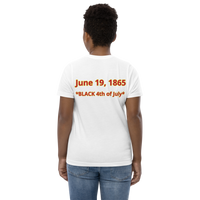 JUNETEENTH FREEDOM DAY Youth jersey t-shirt